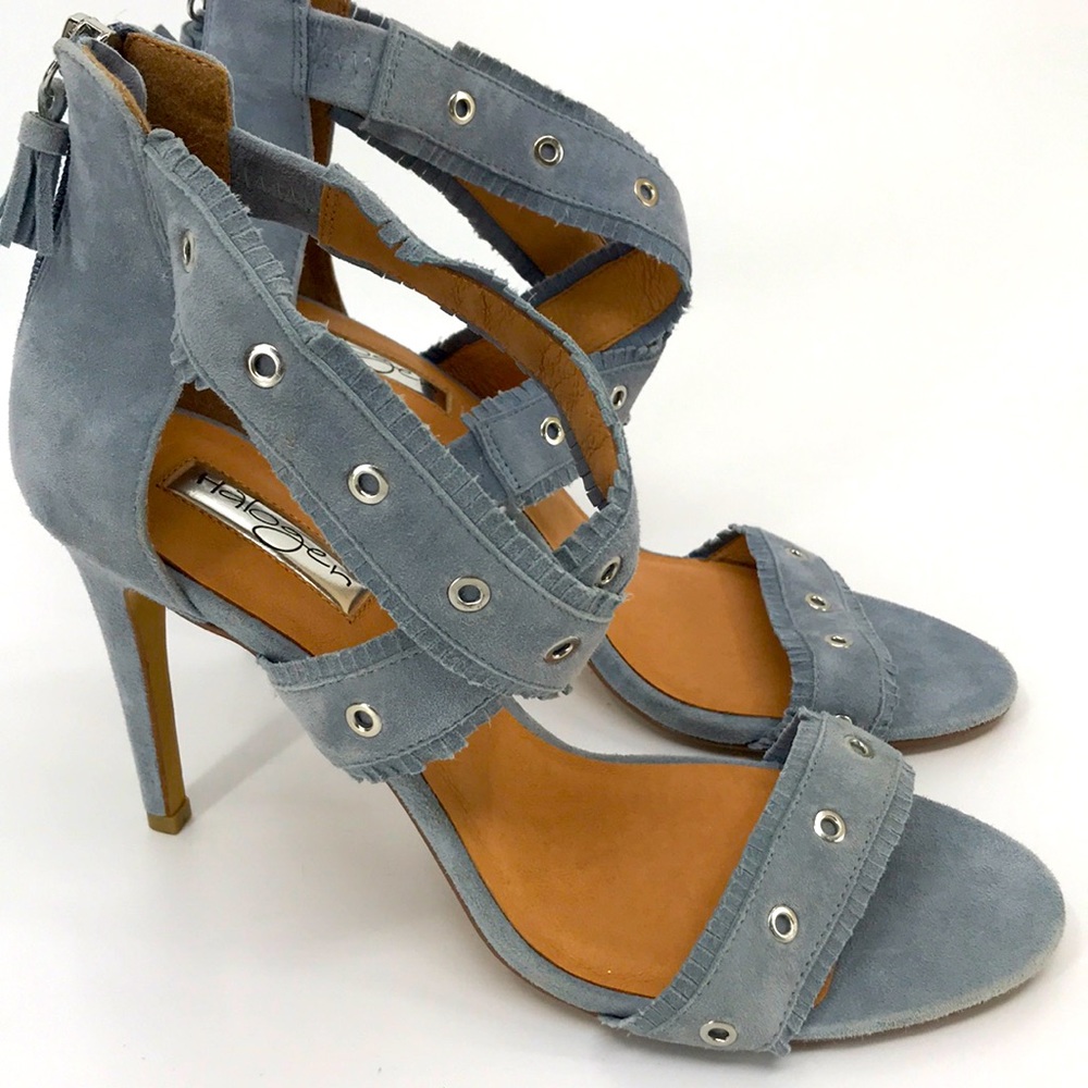 Halogen Gray Heeled Sandals